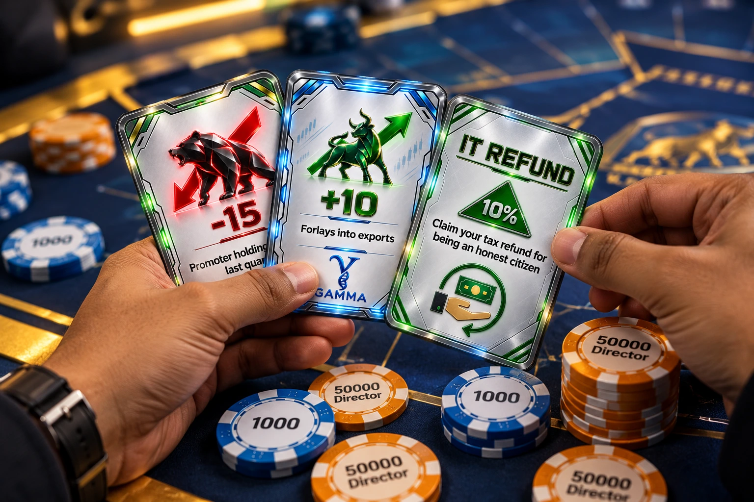 OMT game cards and chips