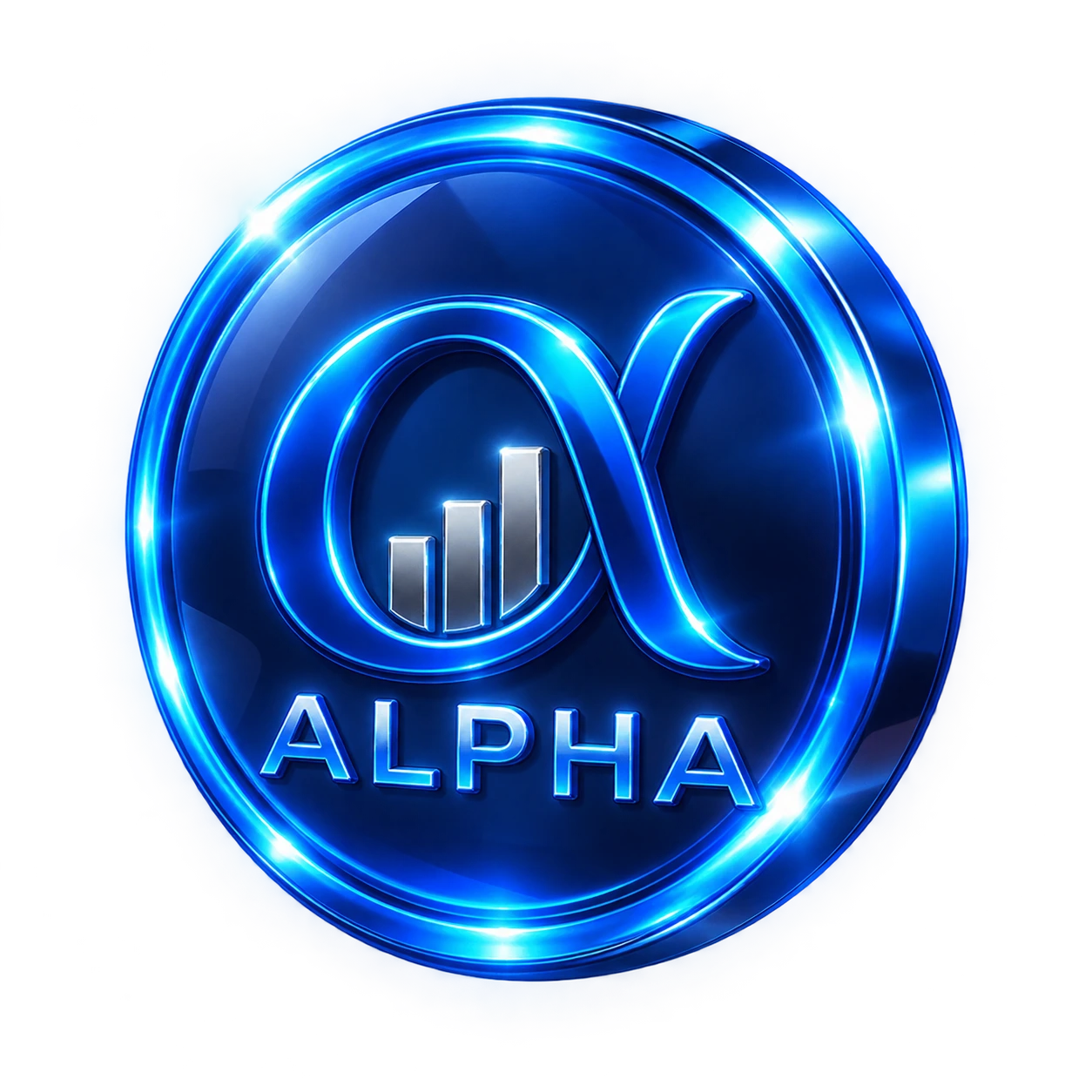 Alpha company logo token