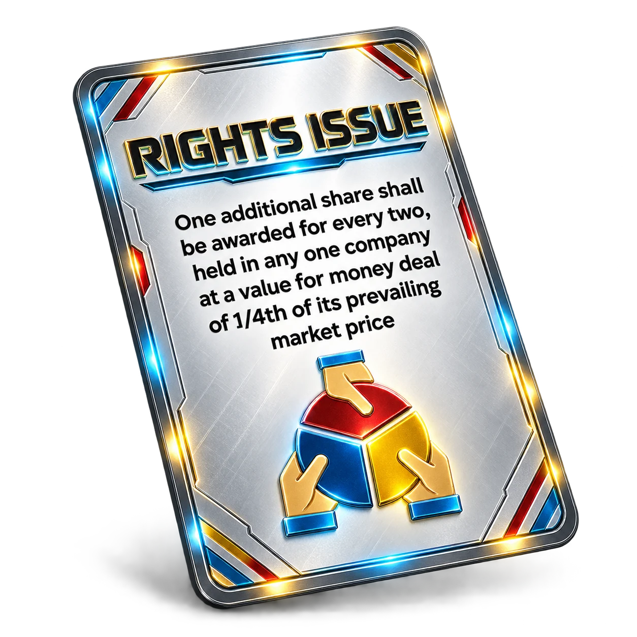 Rights Issue game card